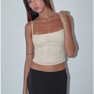 Motel Rocks Cream Lace Camisole